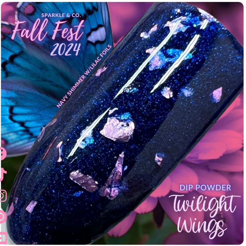 Sparkle & Co Fall 2024 Butterfly Collection - Twilight Wings Dip Powder